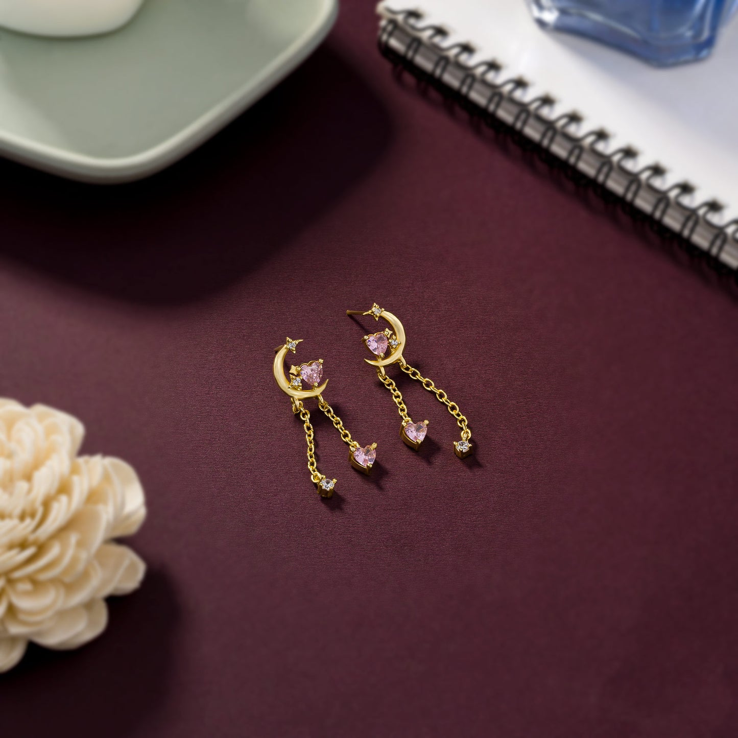 Moon and Stars (gold)