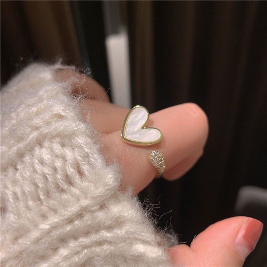 Adjustable Opening Heart Ring