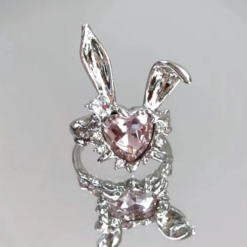 Creative Pink Rabbit Ring