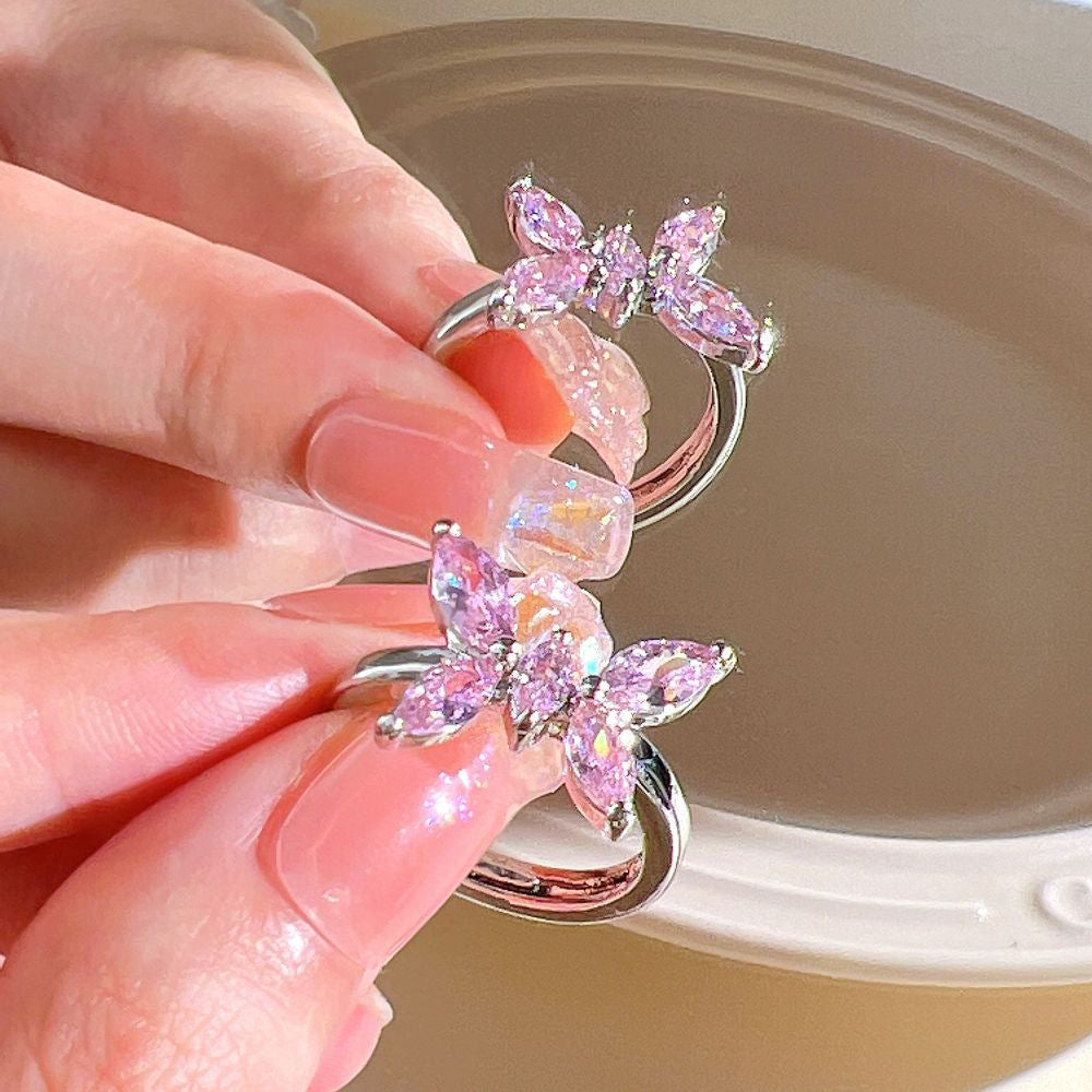 Pink Butterfly Ring