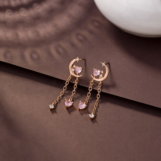 Moon and Stars (rose gold)