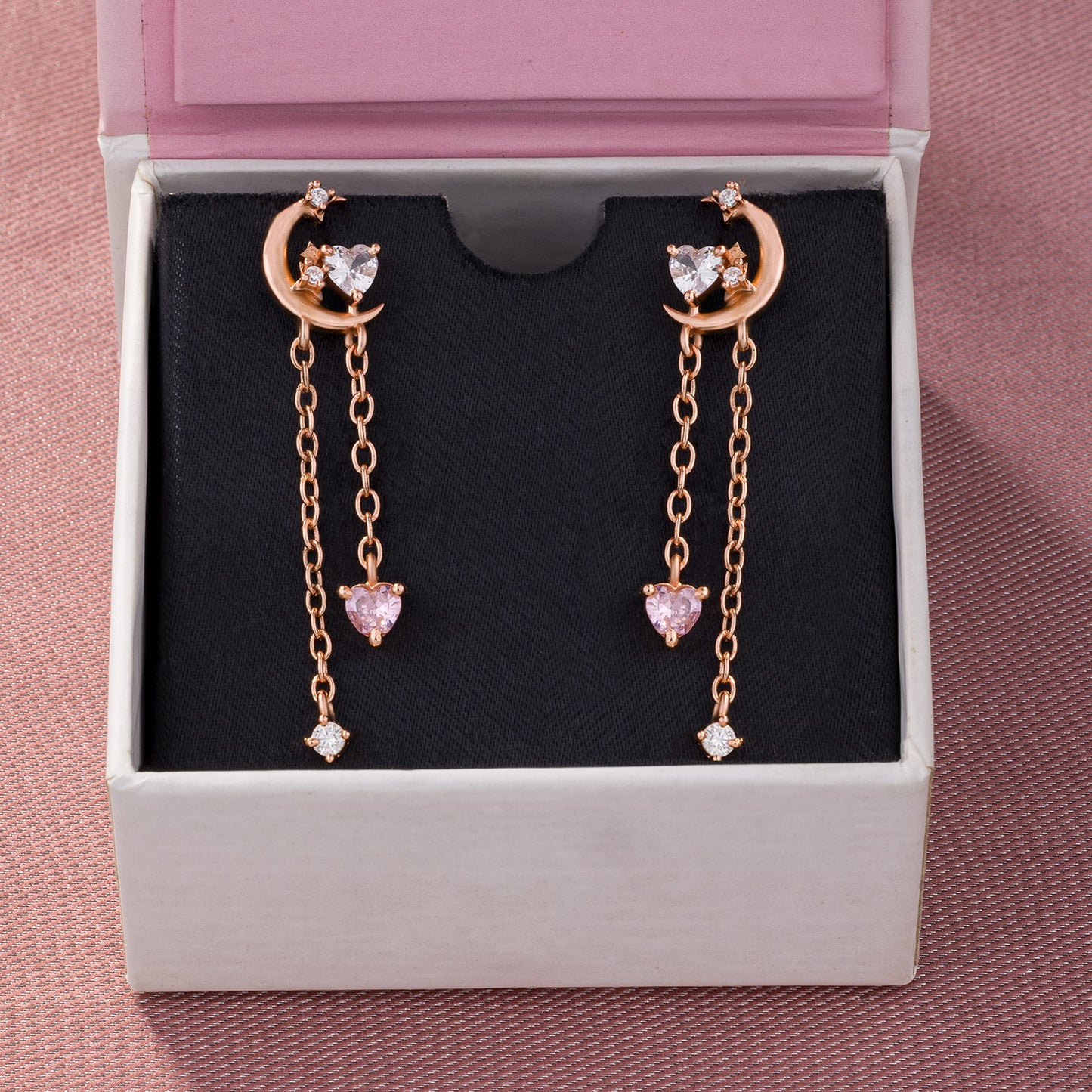 Moon and Stars (rose gold)