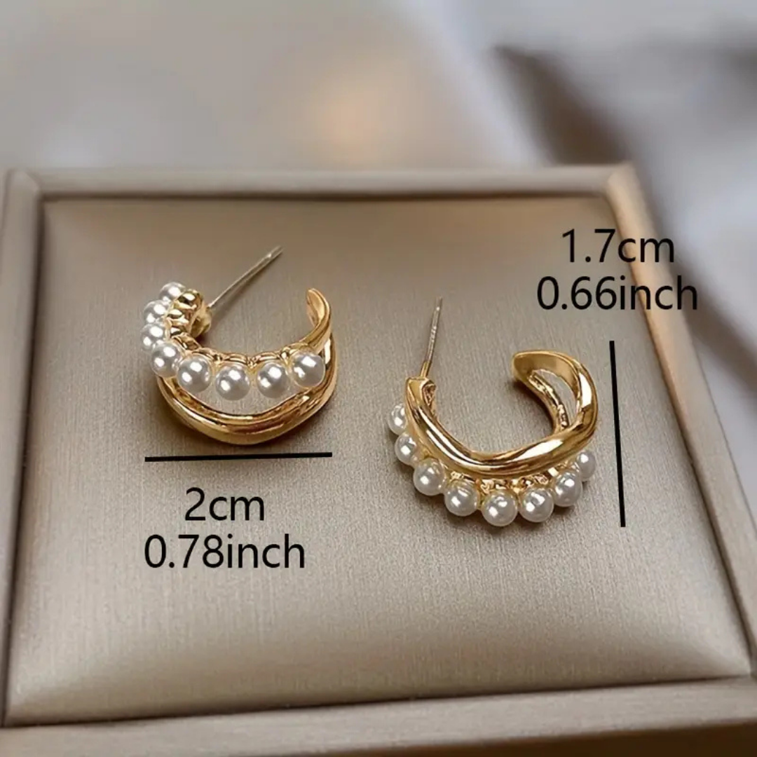 Charms Fashion Pearl Stud