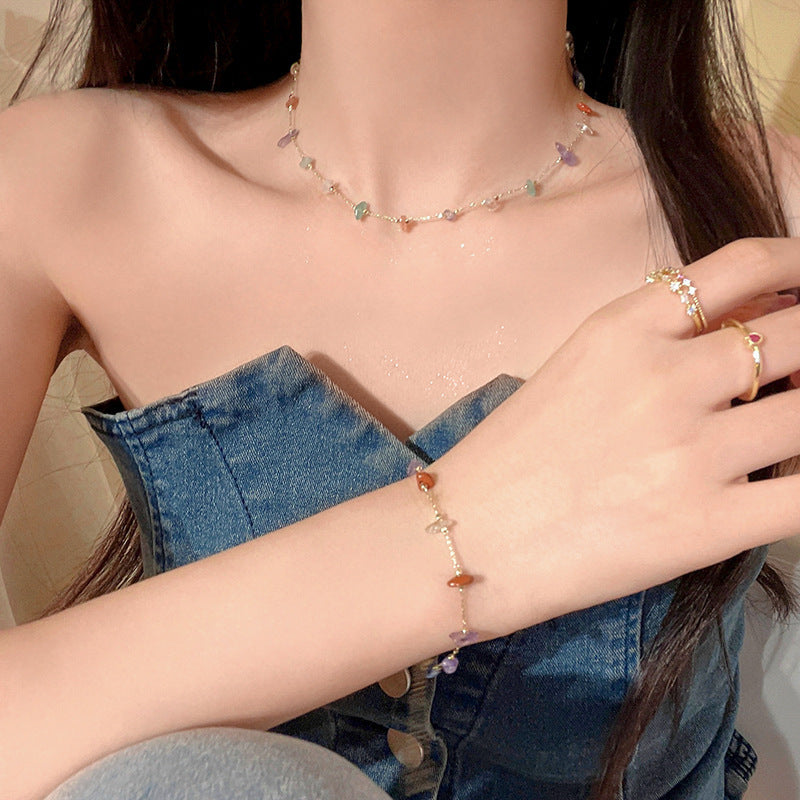 Color Irregular Original Stone Bracelet