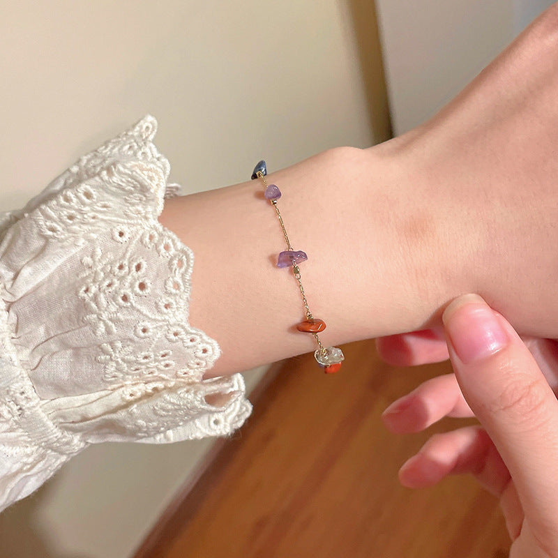 Color Irregular Original Stone Bracelet