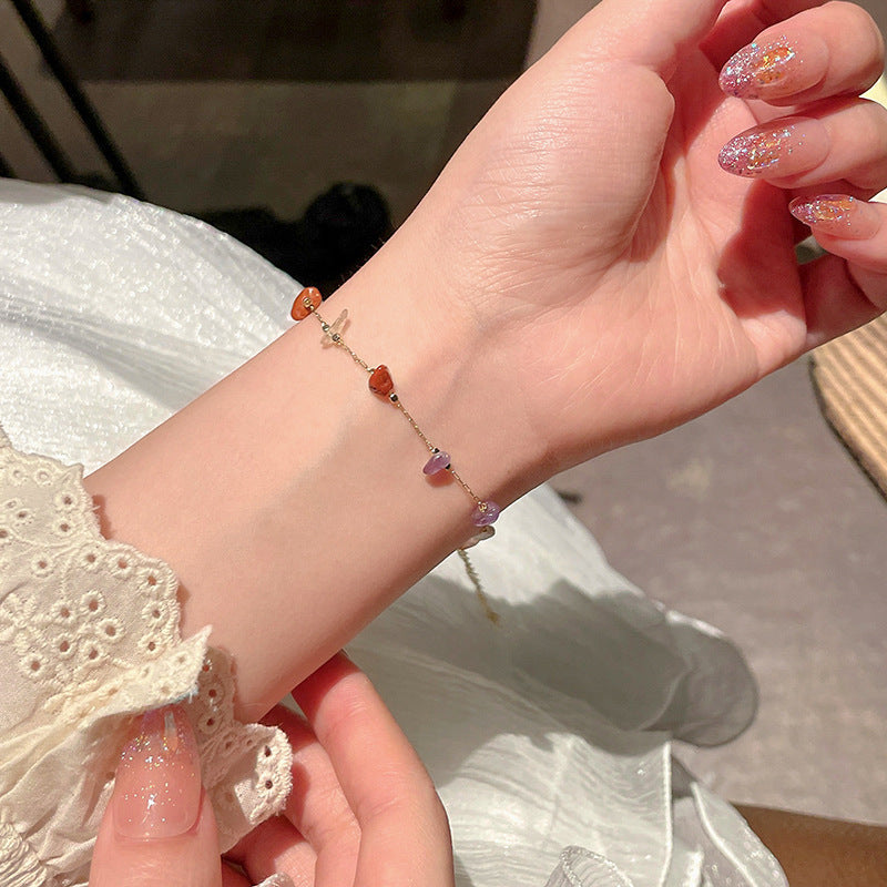 Color Irregular Original Stone Bracelet