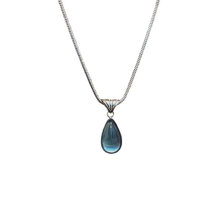 Moonlight Stone Sea Blue Necklace