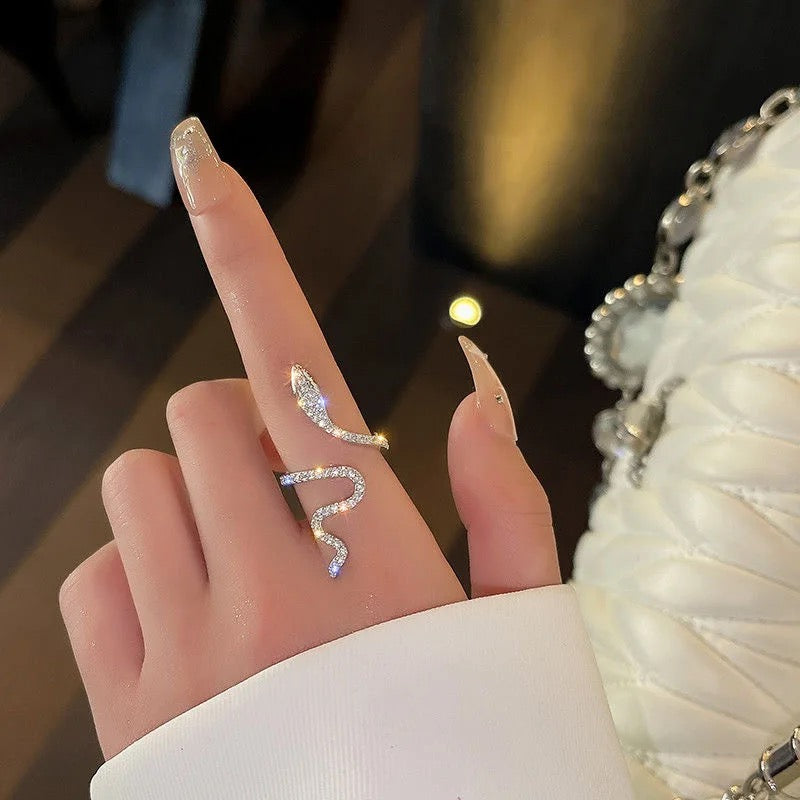 Gothic Open Snake Ring