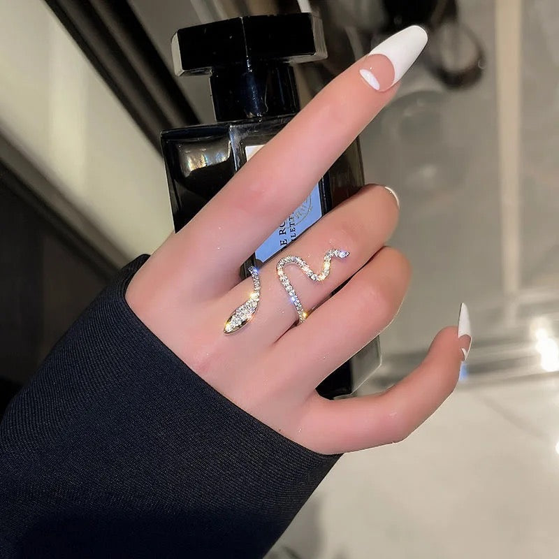Gothic Open Snake Ring