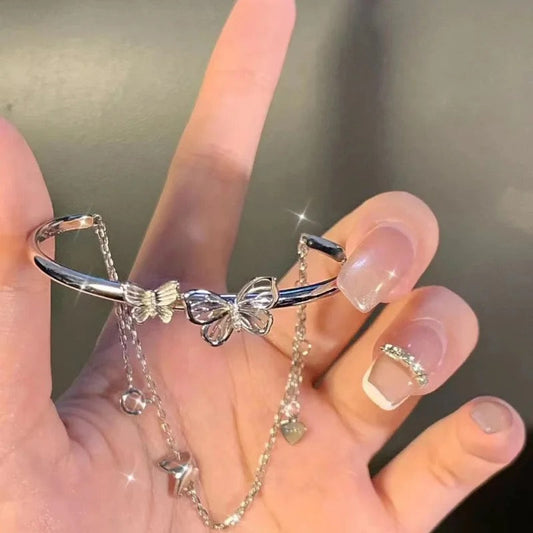 Double Layer Butterfly Bracelet