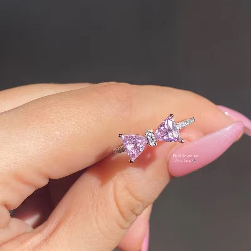 Pink Bow Ring