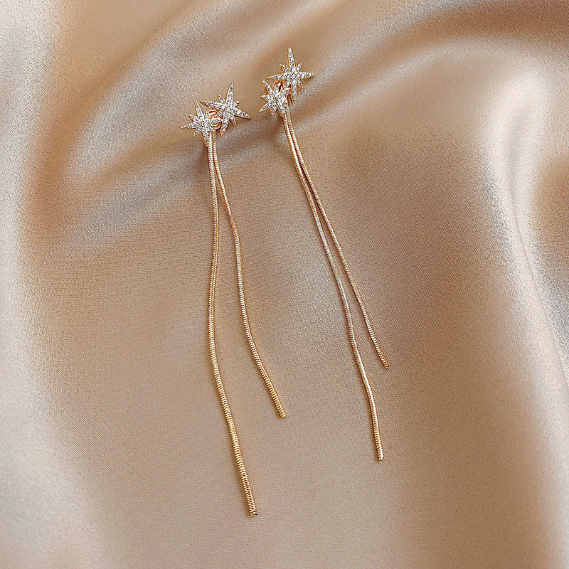 Star Tassel Drop Earrings
