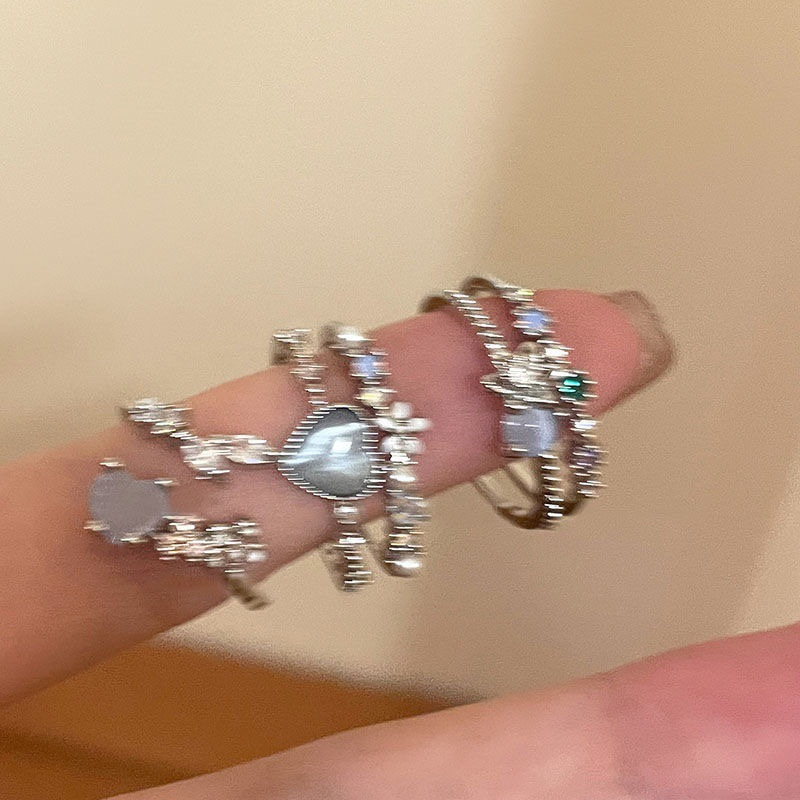 Sea Blue Ring (set of 3)
