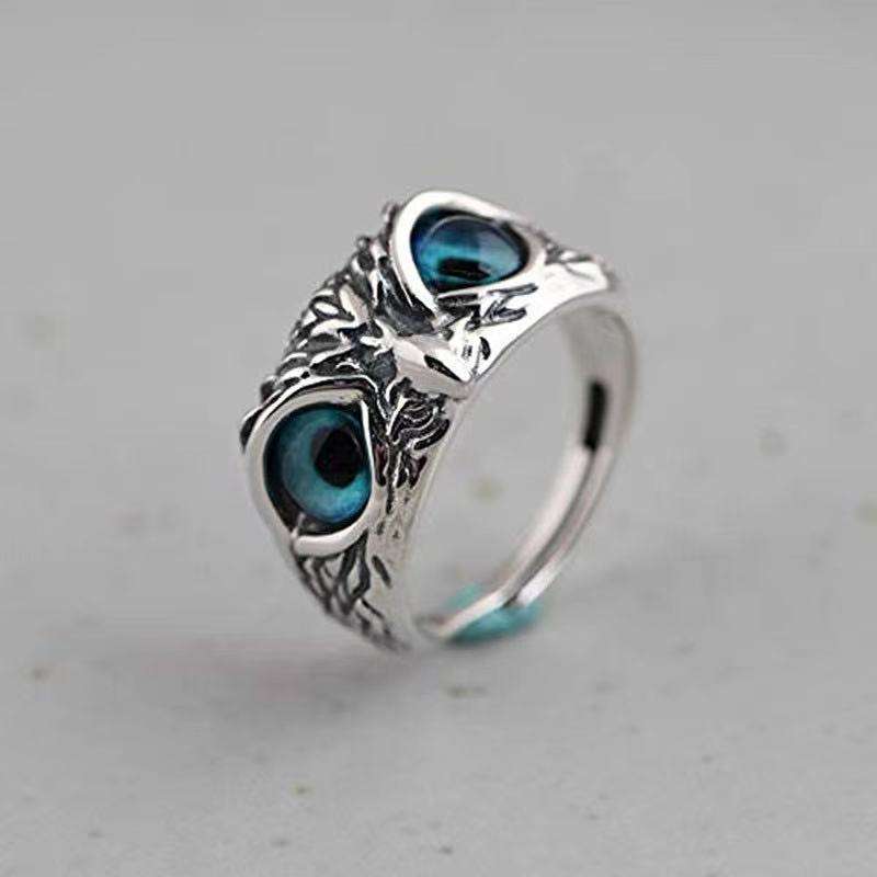 Silver Owl Ring
