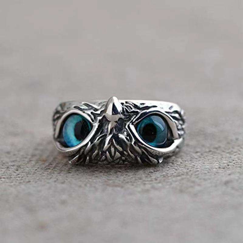Silver Owl Ring
