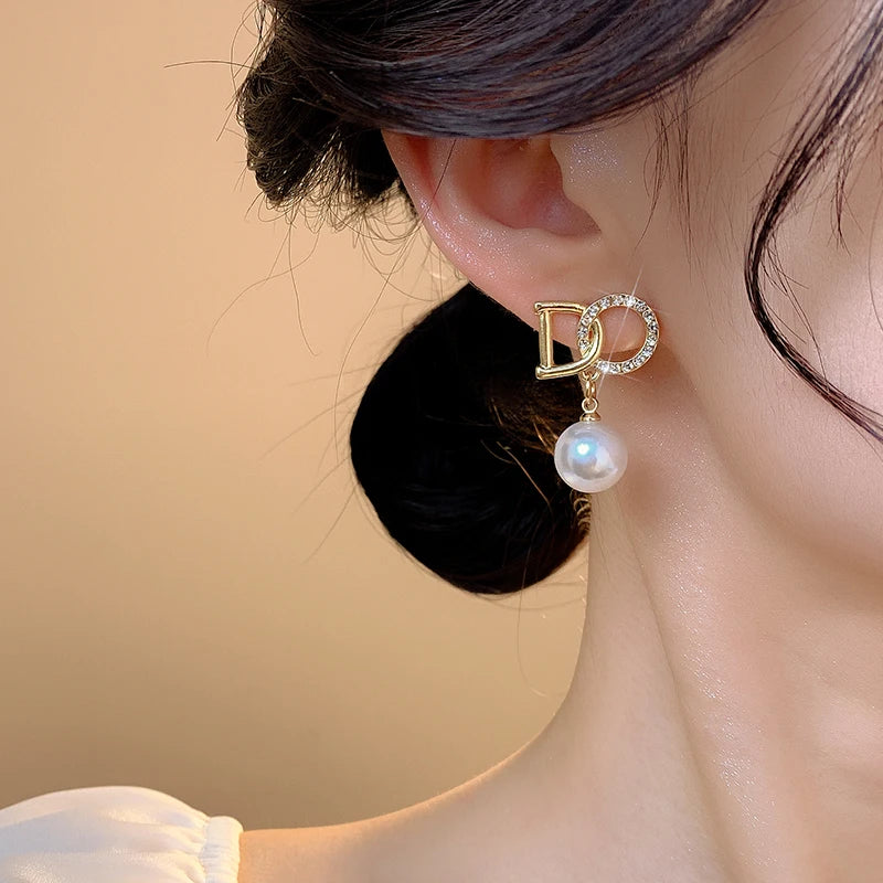 DO Letter Earrings