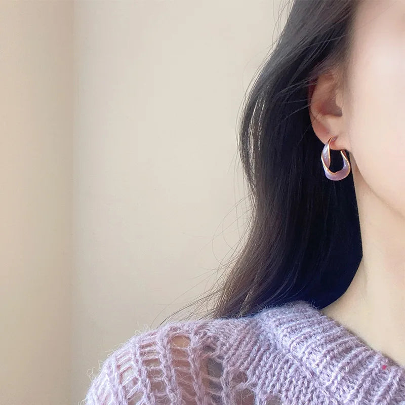 Purple Stud Earring