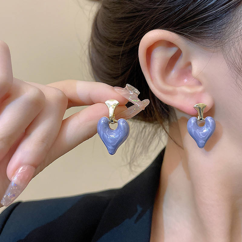 Love Heart Dangle Earrings