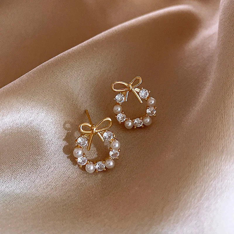 Bow Knot Stud Earrings