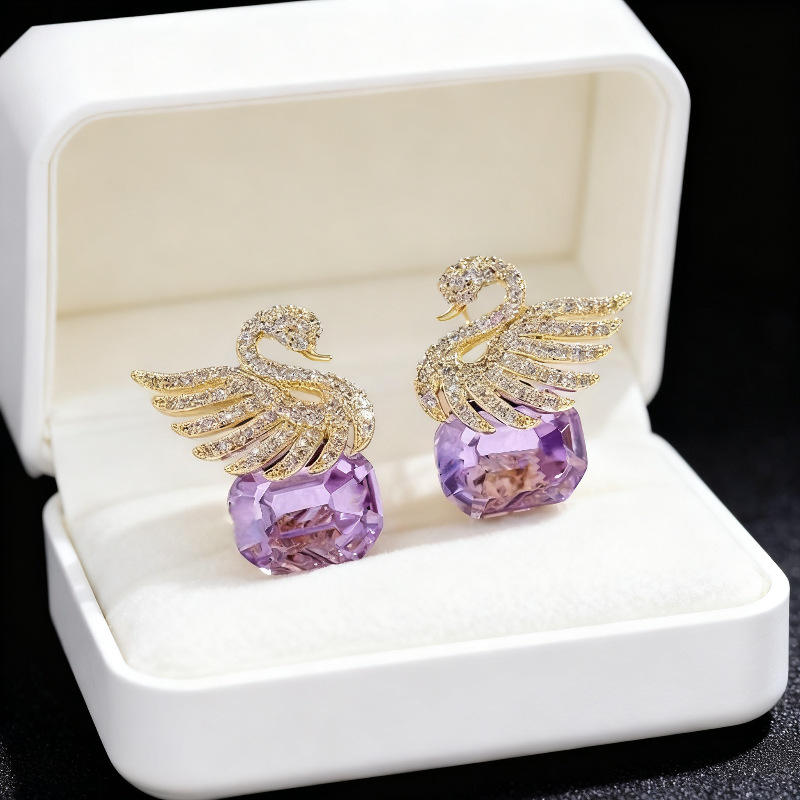 Fairy Swan Shape Earrings