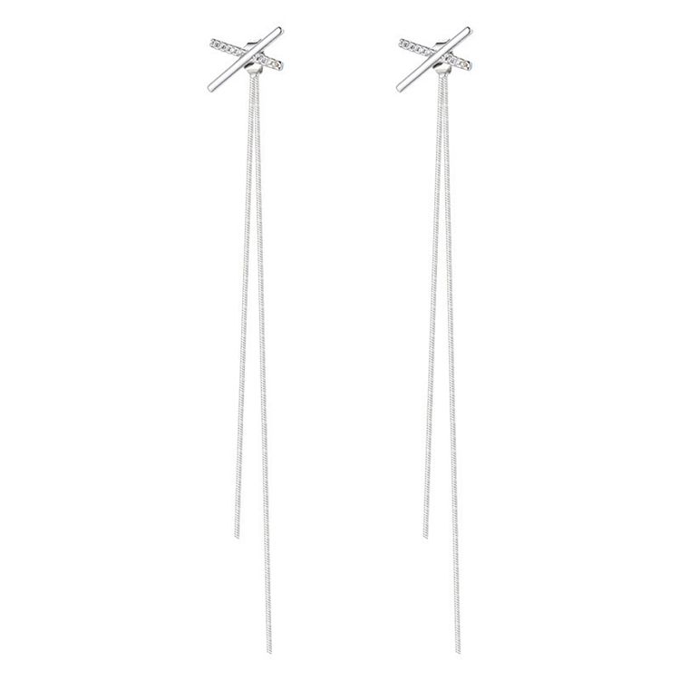 Trendy Long Tassel Earrings