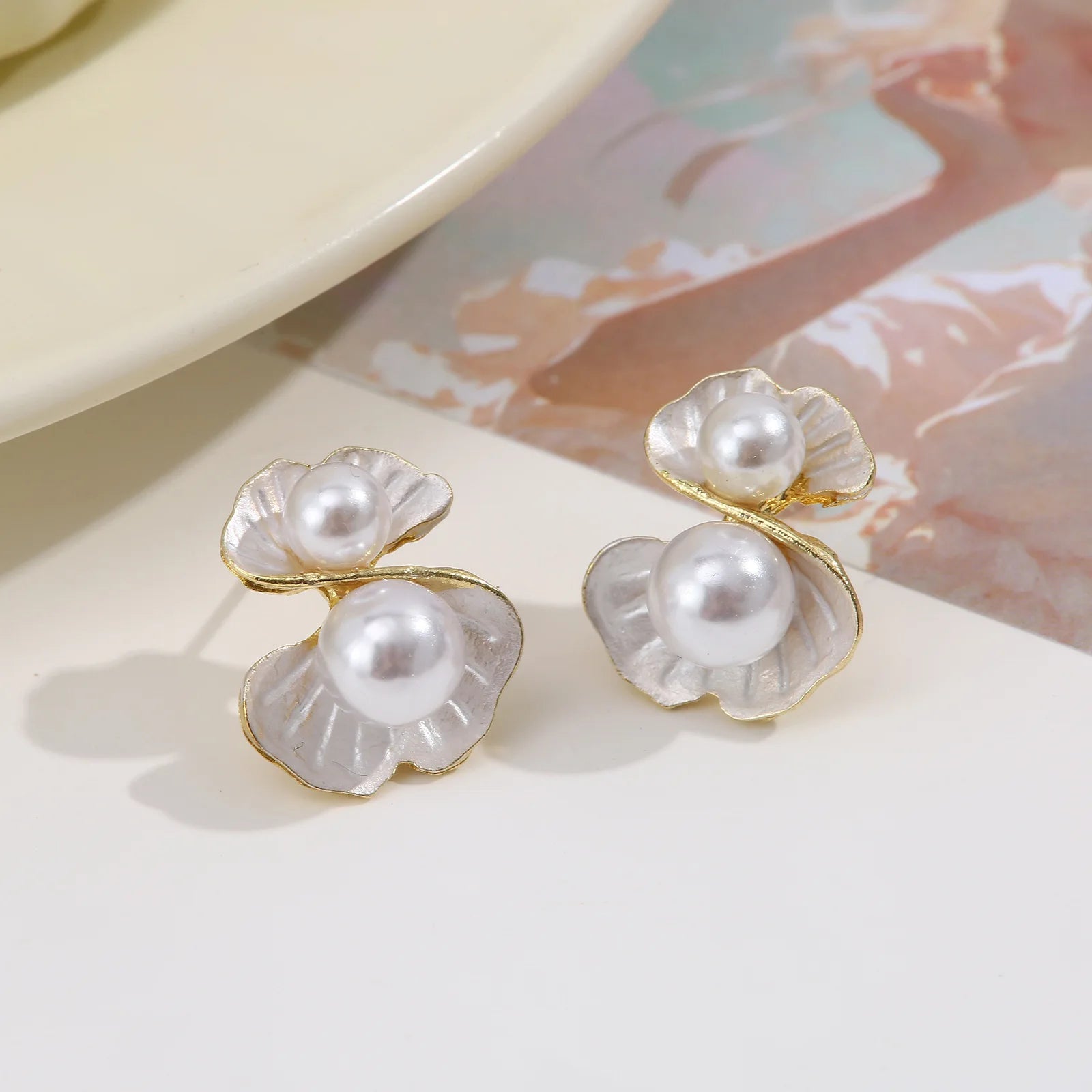 Open Sea Shell Earrings