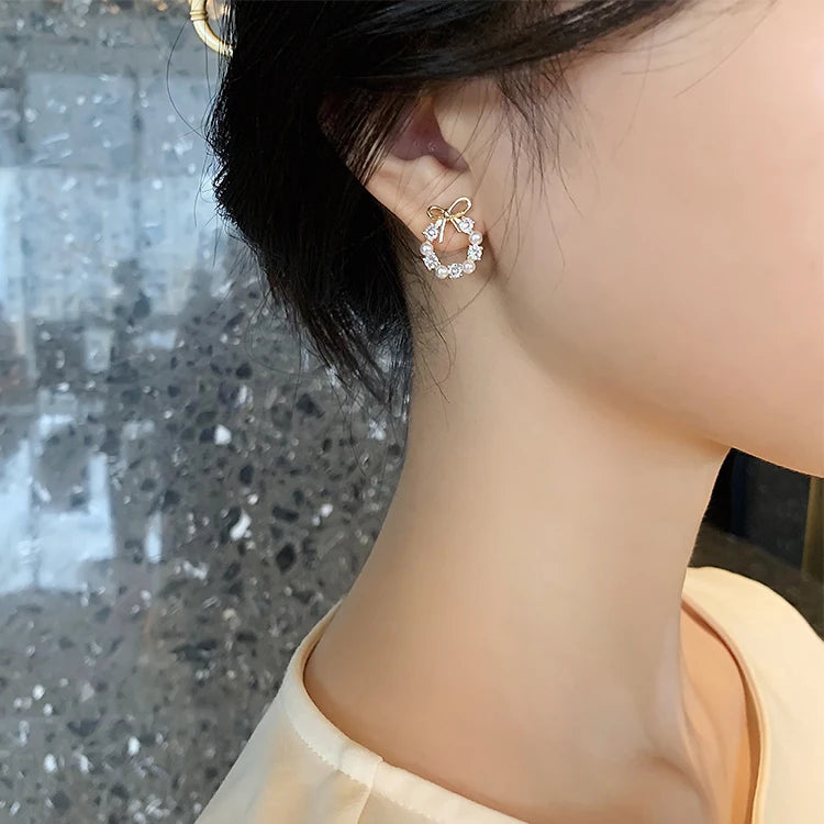 Bow Knot Stud Earrings