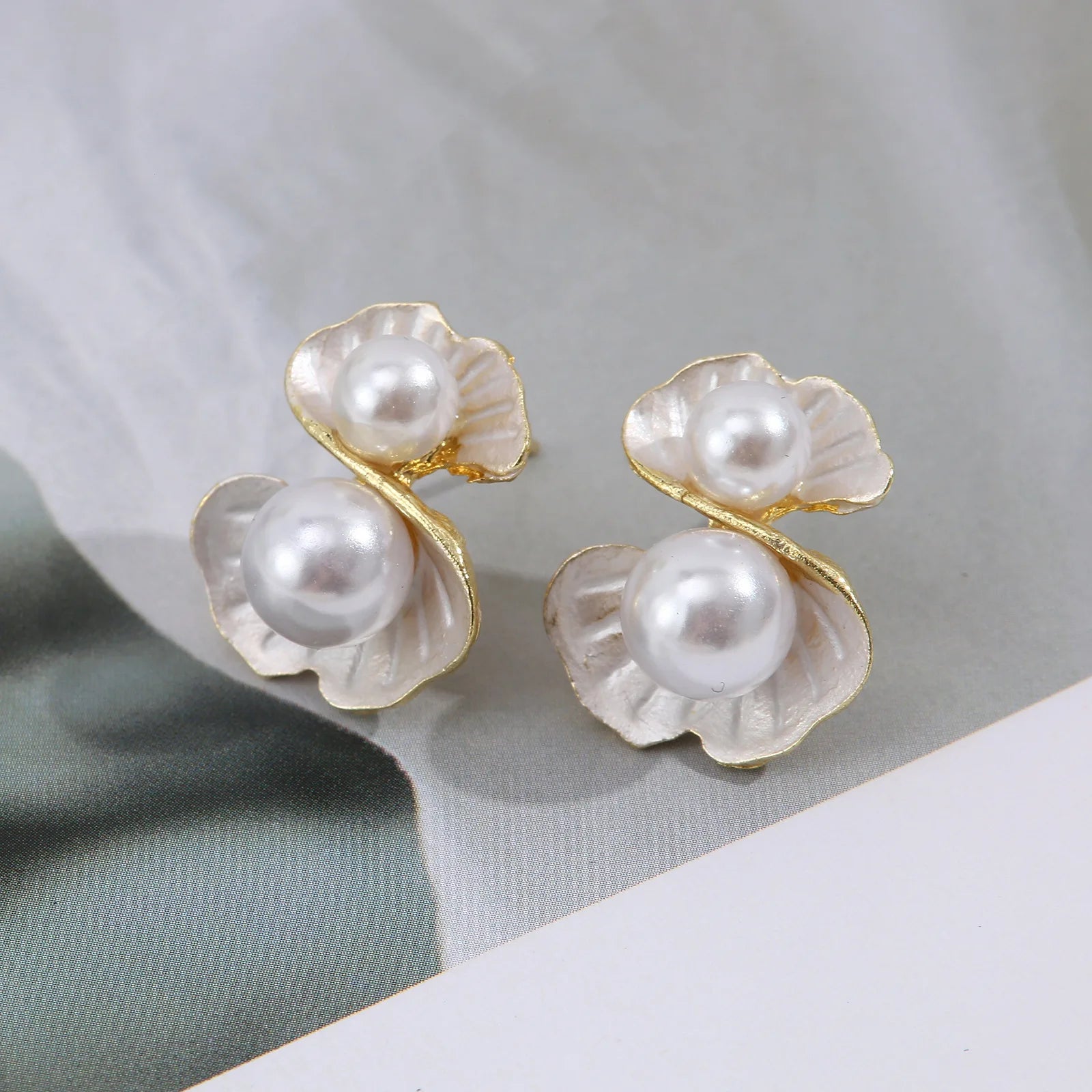 Open Sea Shell Earrings