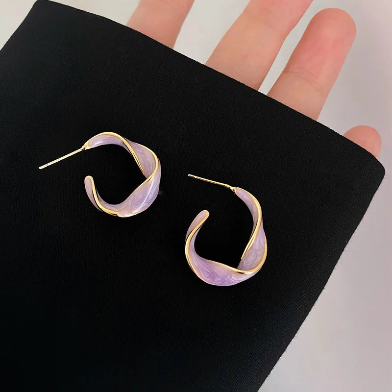 Purple Stud Earring