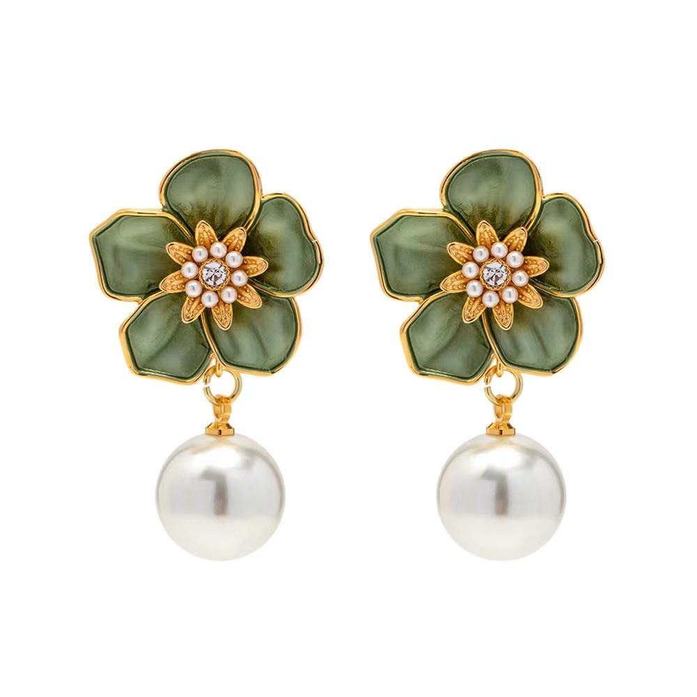 Retro Flower Earrings