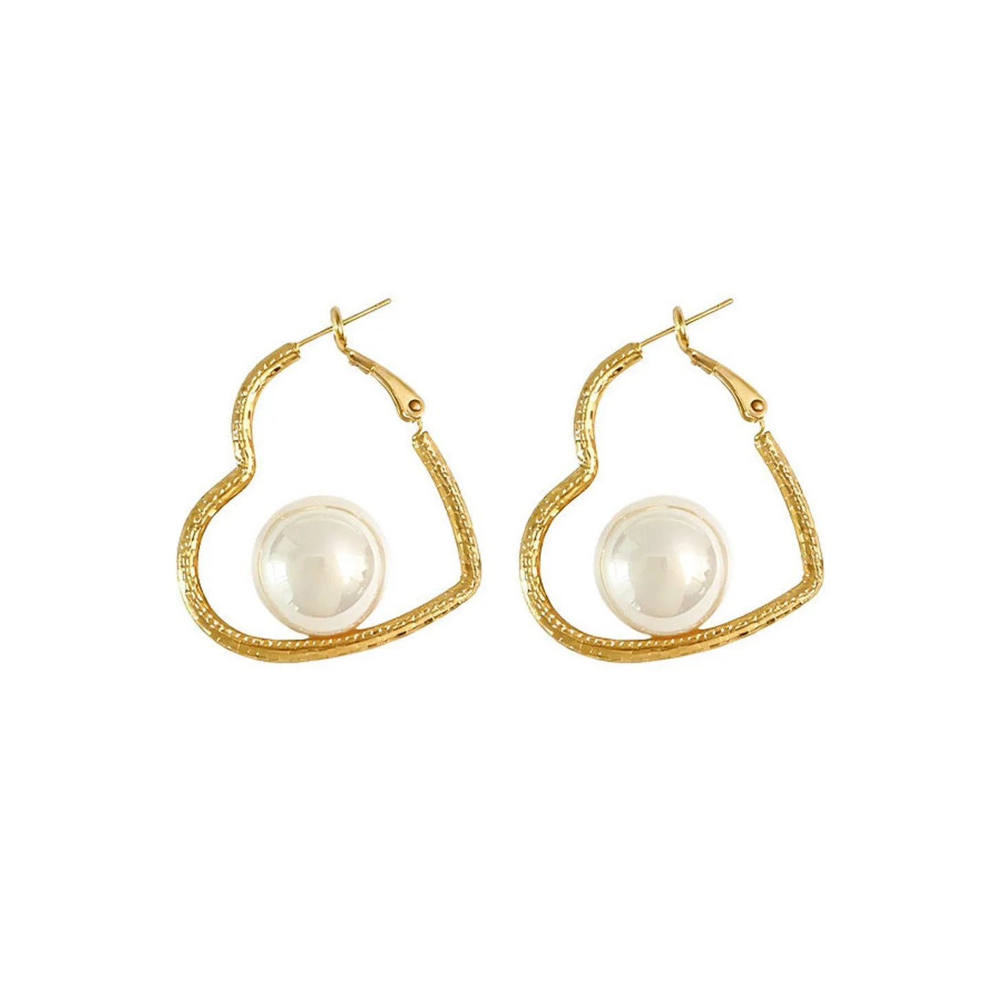 Heart Shape Pearl Earring