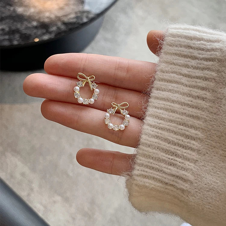 Bow Knot Stud Earrings