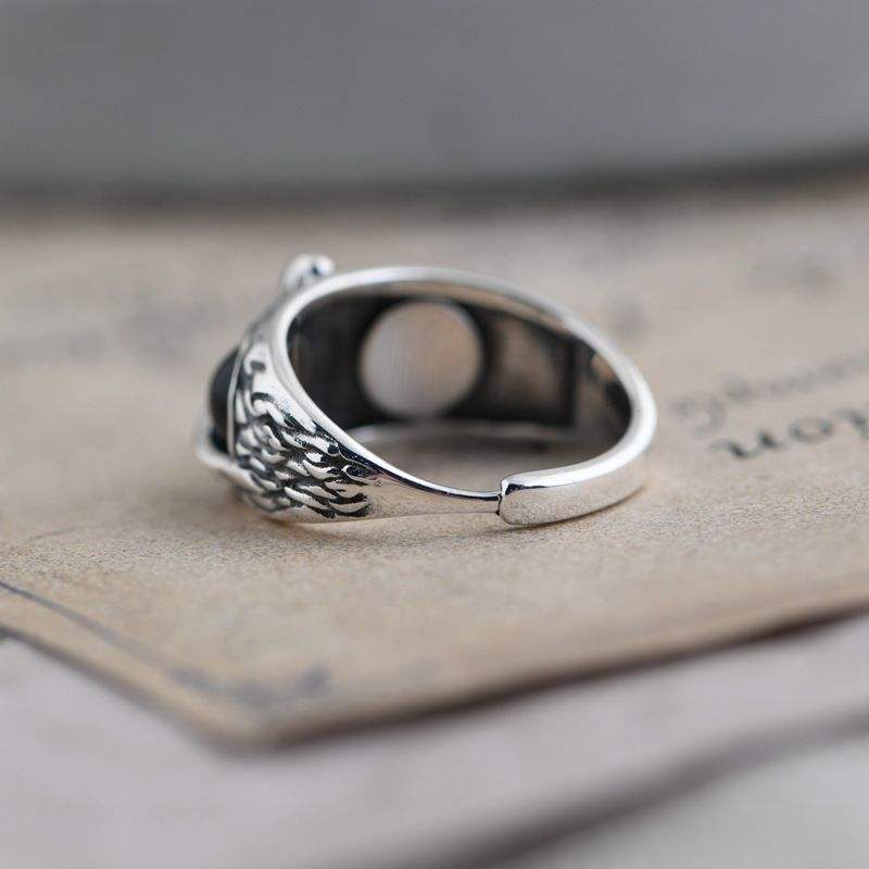 Silver Owl Ring