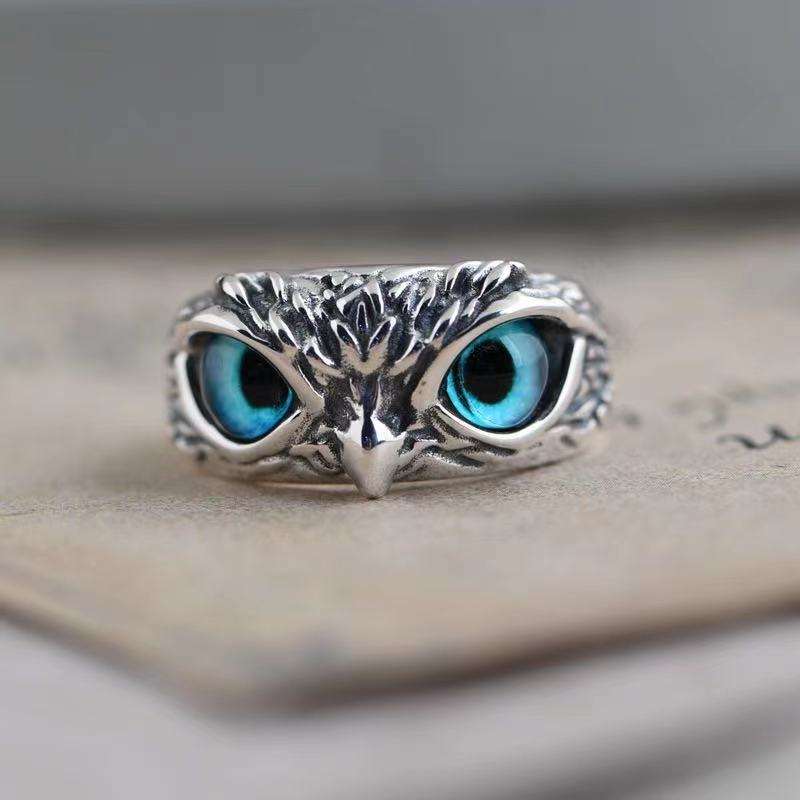 Silver Owl Ring