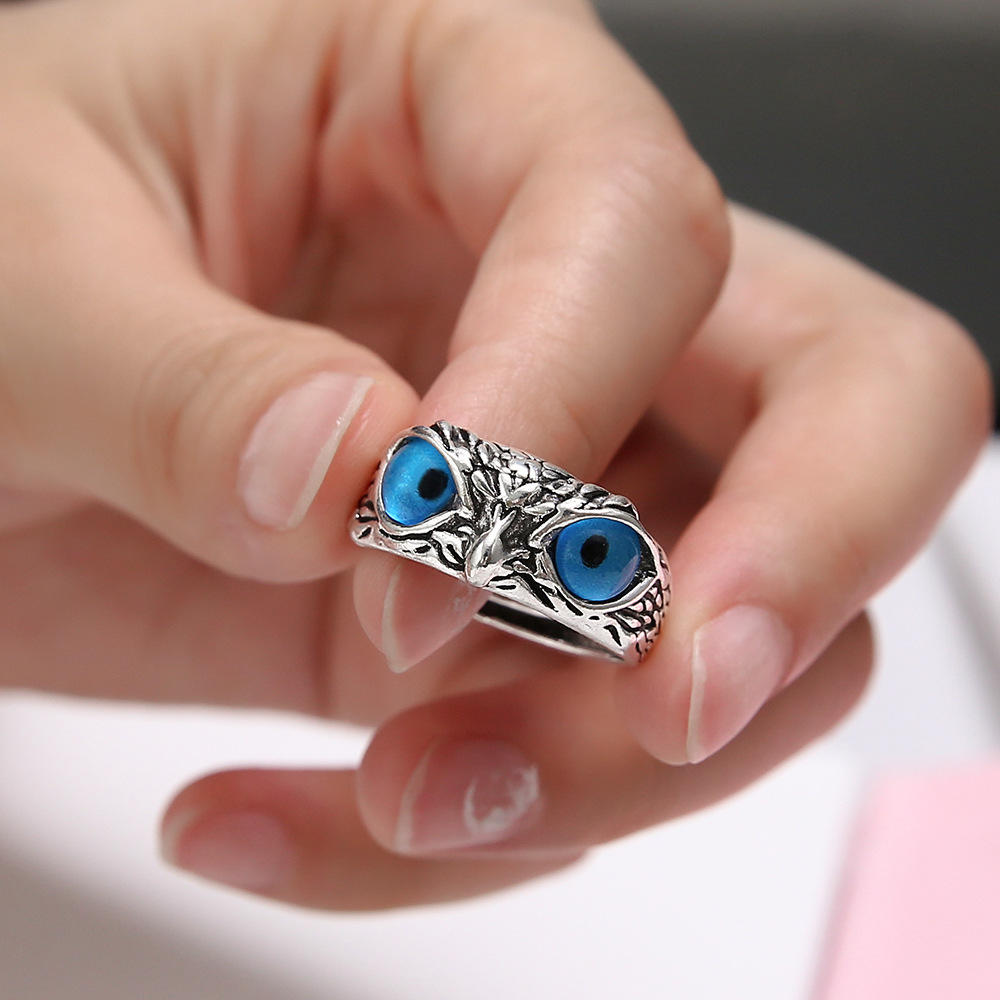 Silver Owl Ring