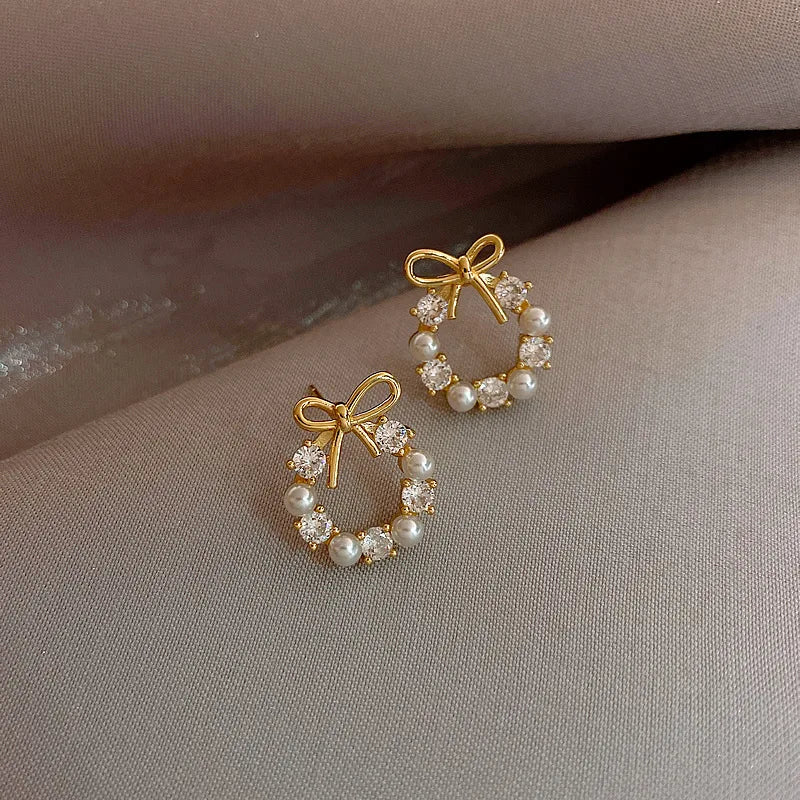 Bow Knot Stud Earrings