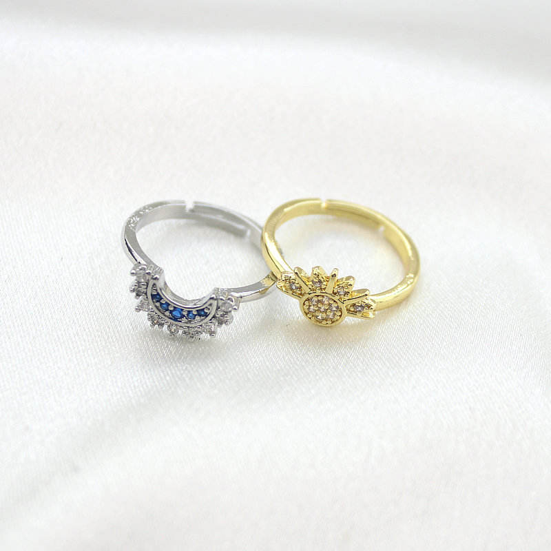 Sun and Moon Couple Ring