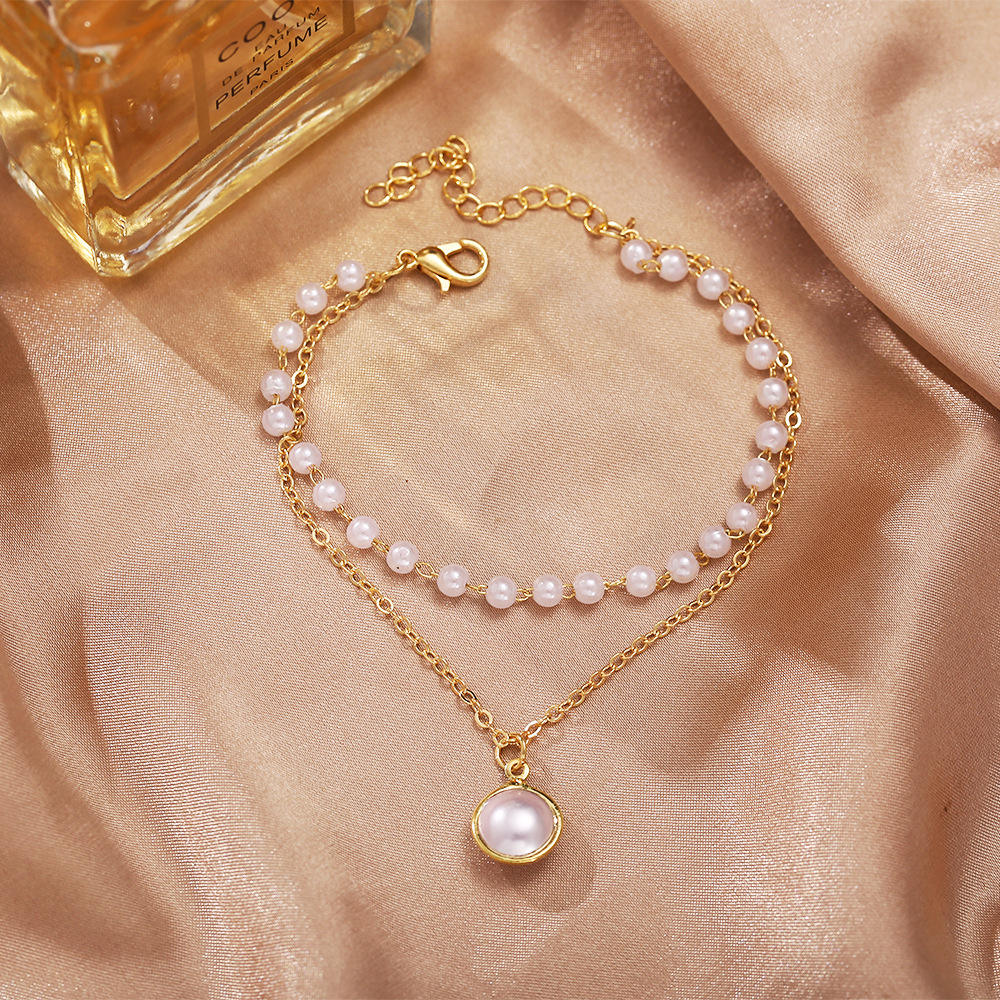 Gold Pearl Bracele
