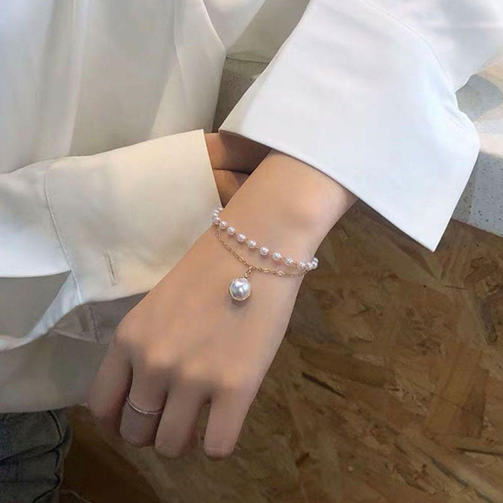 Gold Pearl Bracele
