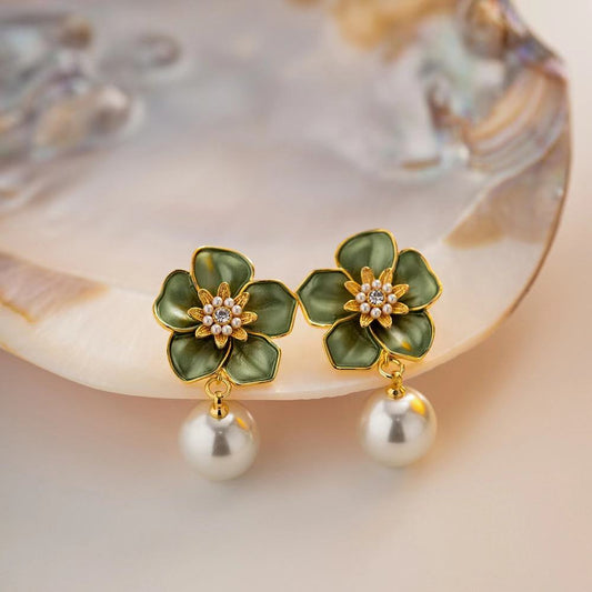 Retro Flower Earrings