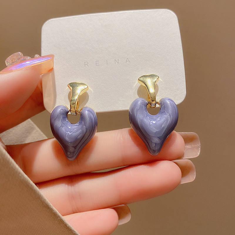 Love Heart Dangle Earrings
