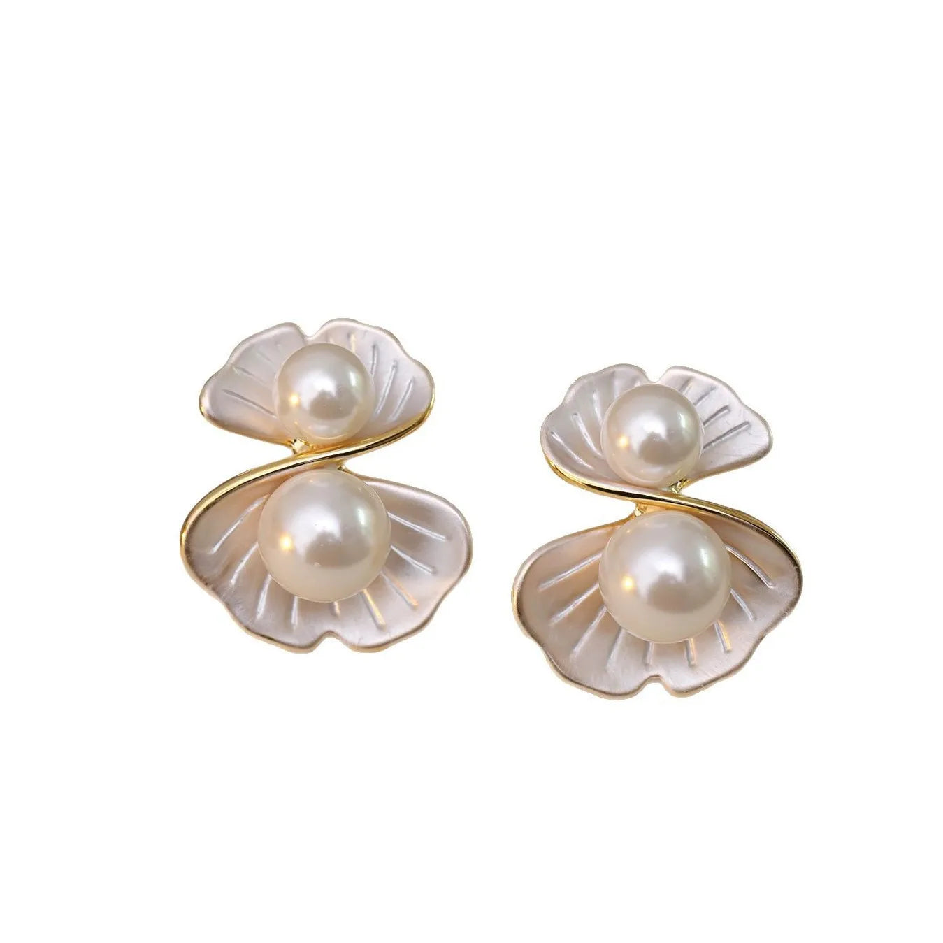 Open Sea Shell Earrings