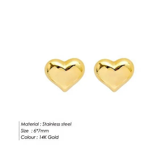 Trendy Heart Shape Stud