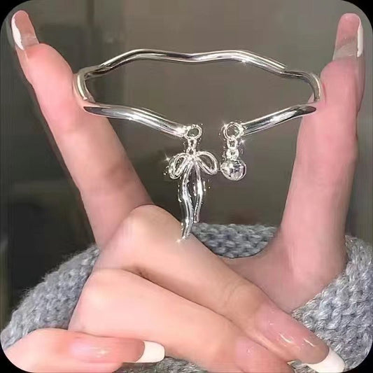 Princess Bow Adjustable Opening Bracelet