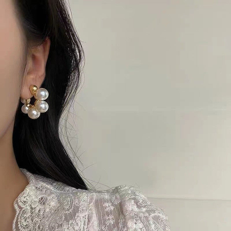 irregular pearl earrings