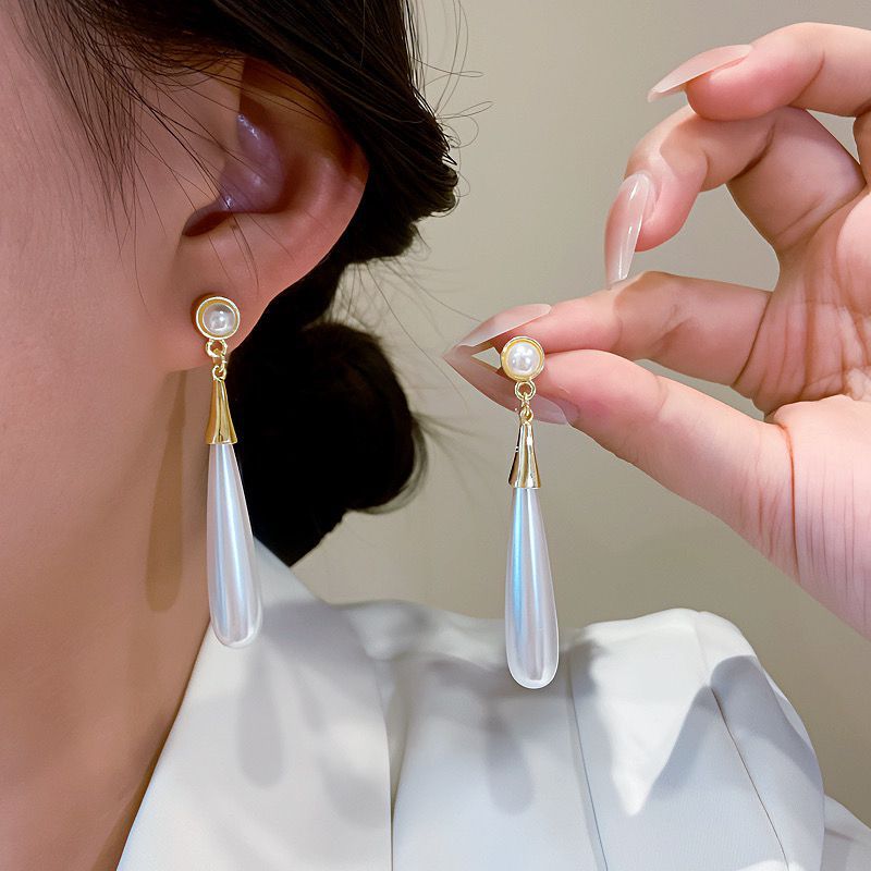 French vintage teardrop earrings