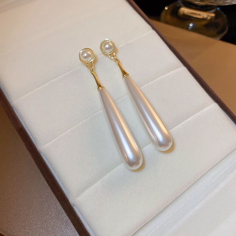 French vintage teardrop earrings