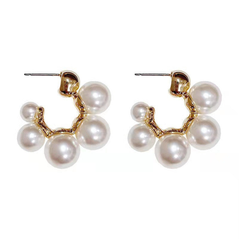 irregular pearl earrings