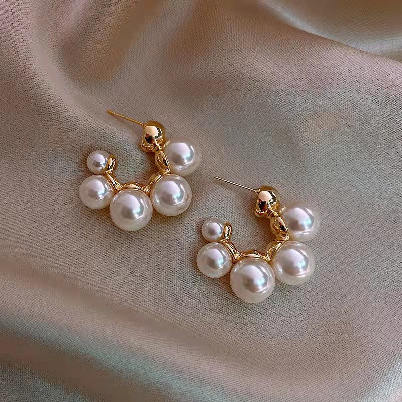 irregular pearl earrings