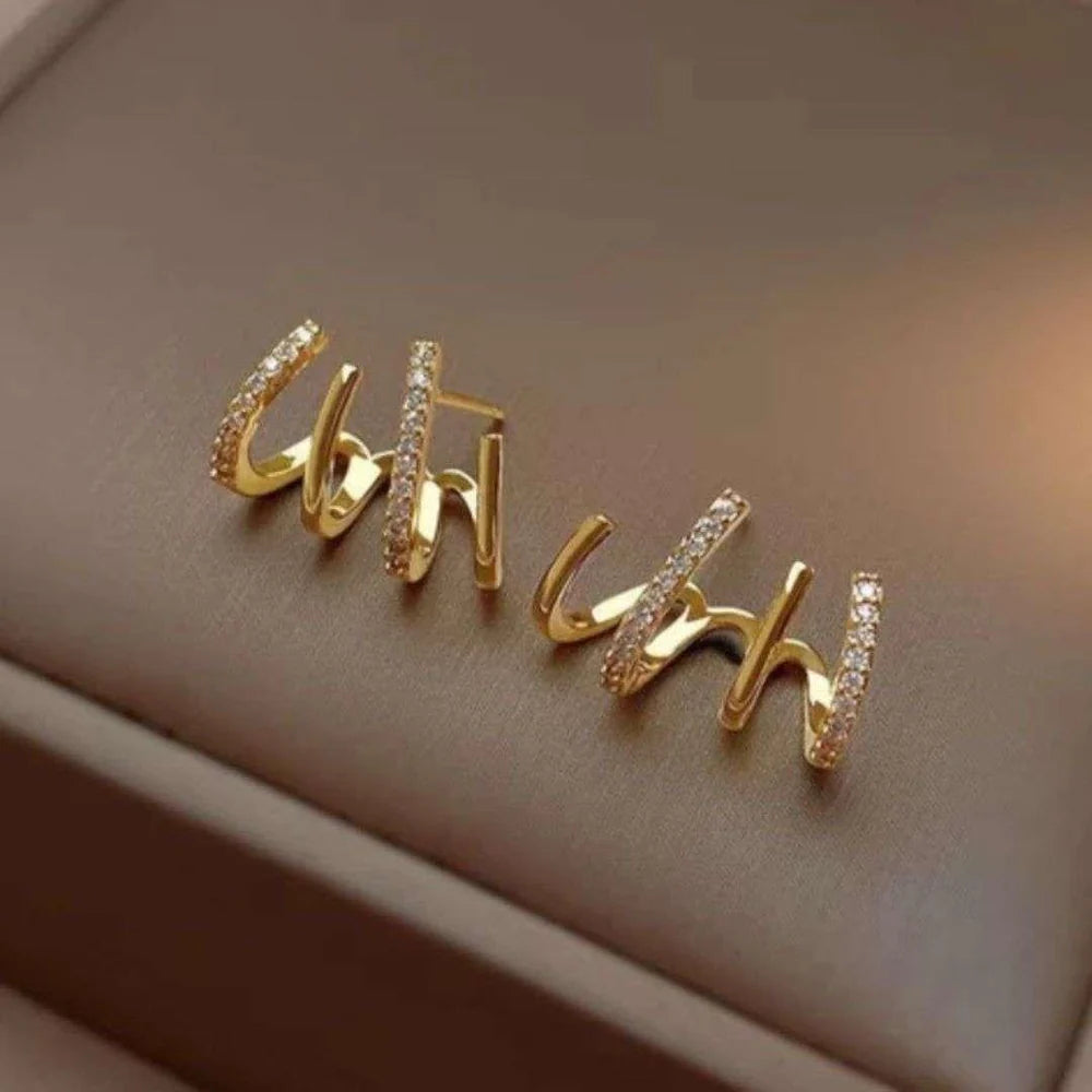 Four-Claw Stud Earrings